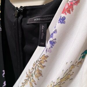 Black and white floral dress